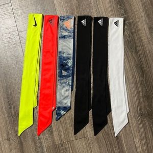 Adidas & Nike tie head bands!